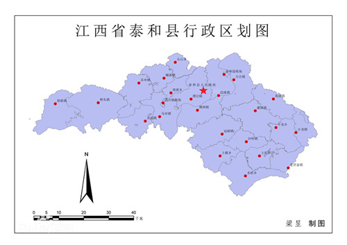 江西省吉安市泰和县行政区划图片
