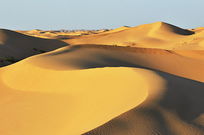 库布其沙漠。网络图