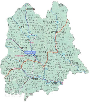 赤城县行政区划图
