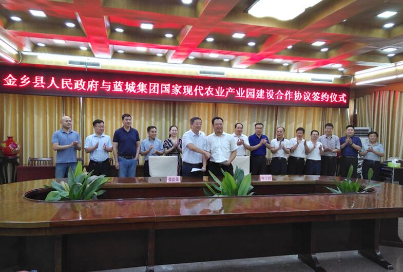 金乡县政府与蓝城集团举行合作签约仪式